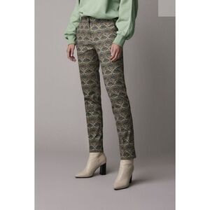 Summum Woman High Waist Slim Pant trousers art nouveau cotton stretch broek 34EU